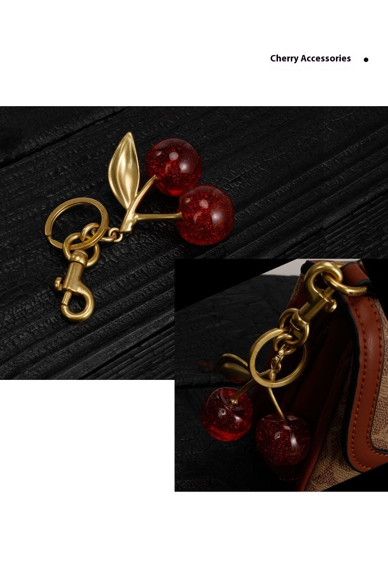 Cherry Keychain Handbag Pendant