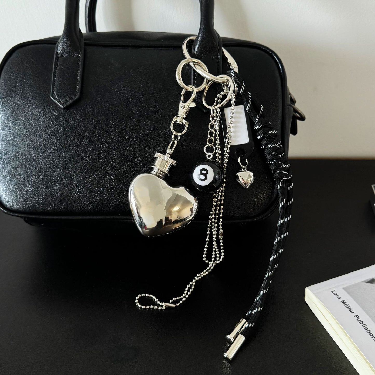 Love Wine Bottle Bag Keychain