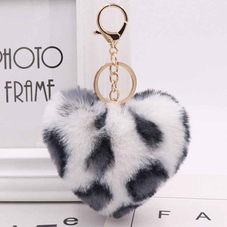 Heart Keychain Fashion Women's Plush