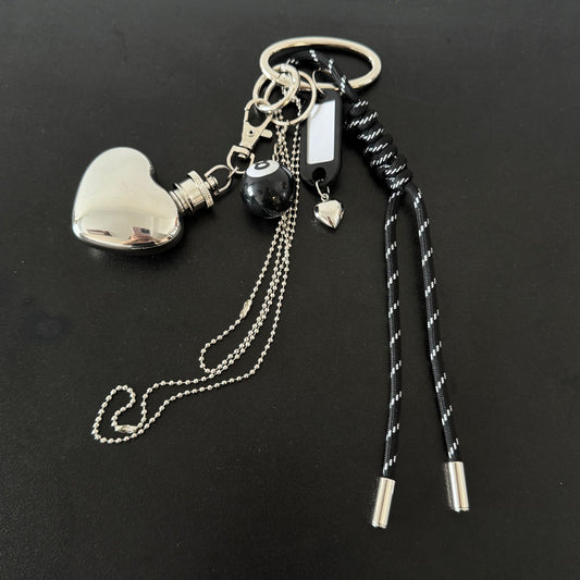 Love Wine Bottle Bag Keychain