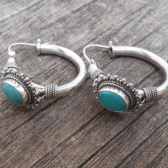 Boho Turquoise Earrings