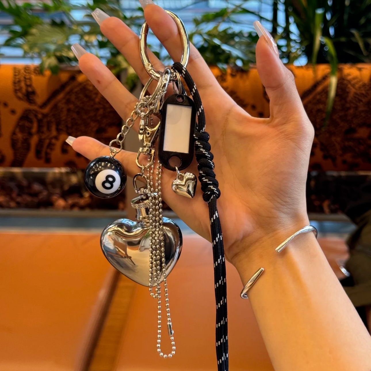 Love Wine Bottle Bag Keychain