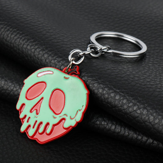 Melted Skull Cartoon Keychain
