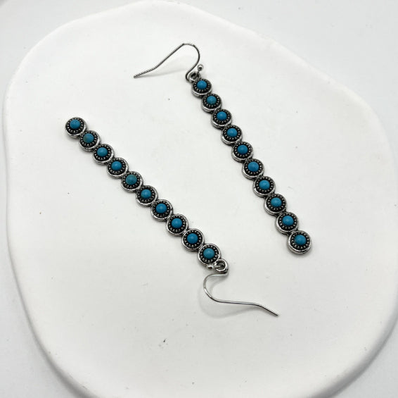 Long Turquoise Earrings