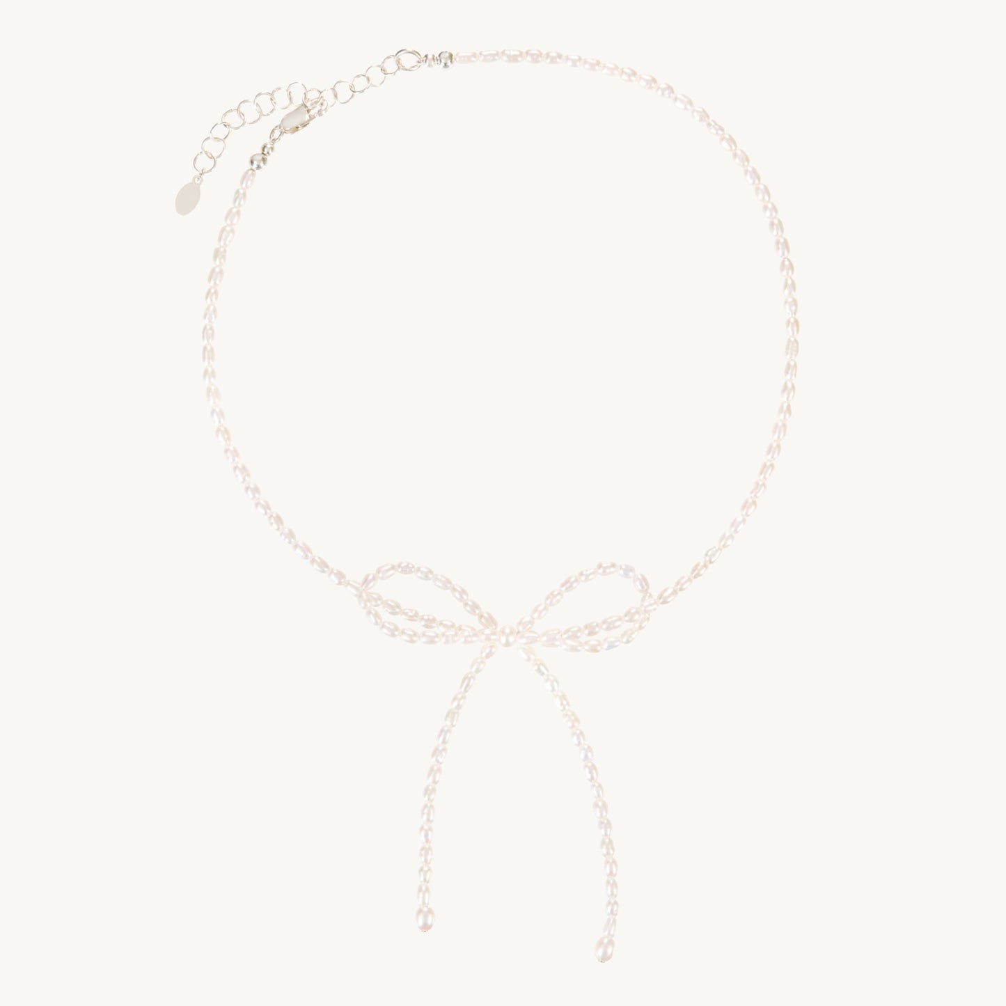 Pearl Bow Necklace