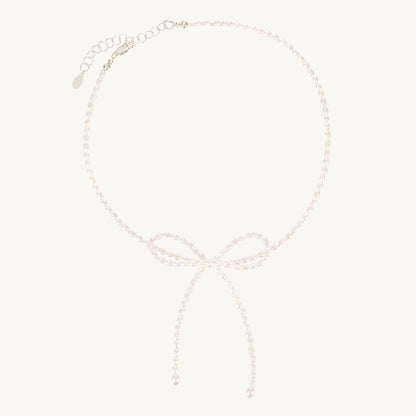 Pearl Bow Necklace