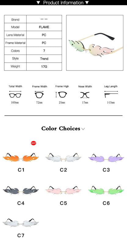 Flame Shaped Sunglasses