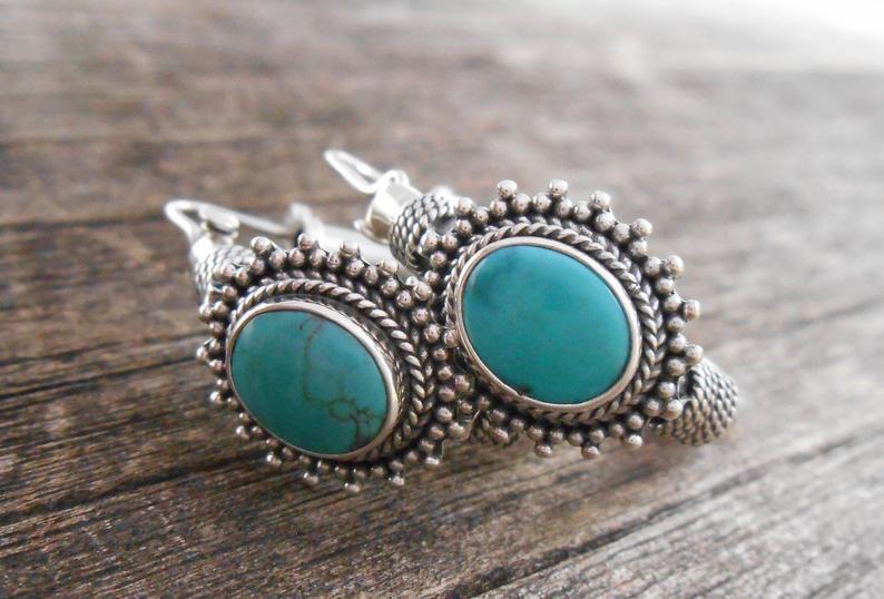 Boho Turquoise Earrings
