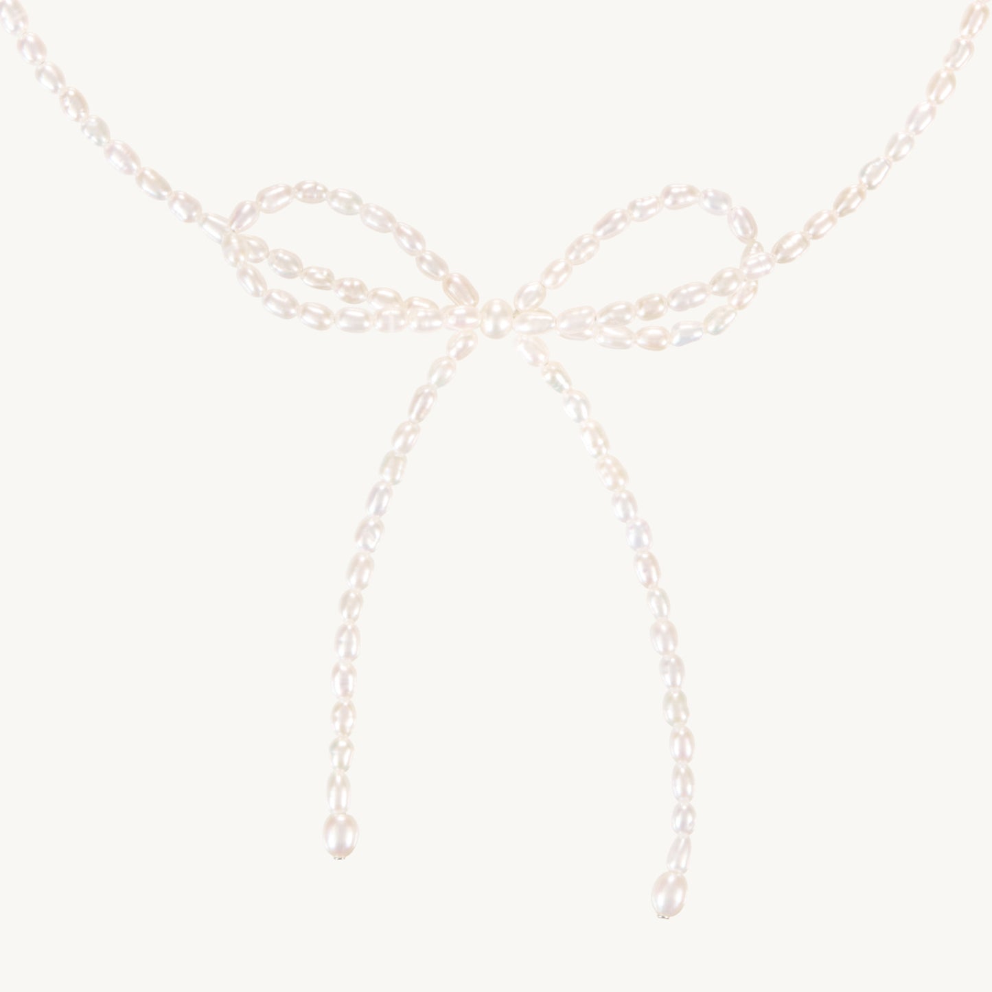 Pearl Bow Necklace